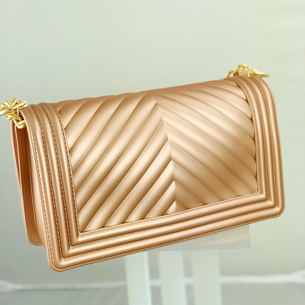 Jelly  Rose Gold Handbag Crossed body Purse - Picture 7 of 8